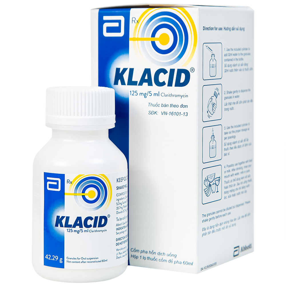 Klacid (Clarithromycin, 125mg/5ml)